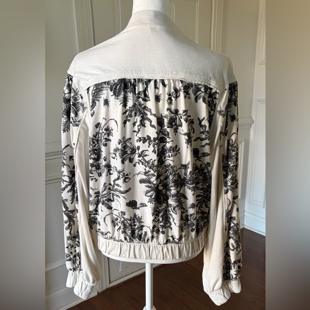Daily Practice by Anthropologie Valencia Half-Sleeve Bomber Jacket Size XS - Picture 4 of 5